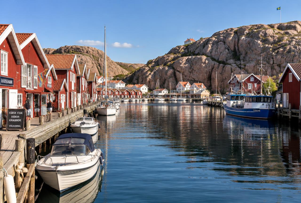 Kustsamhälle i Bohuslän